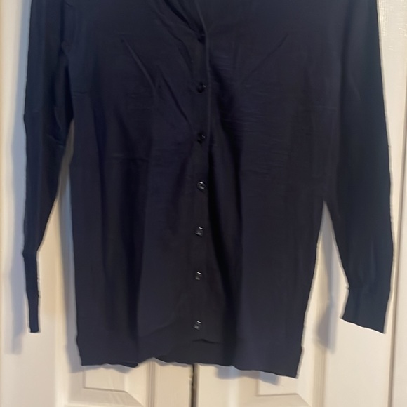 LOFT button down cardigan in navy size XS NWOT - Picture 5 of 6
